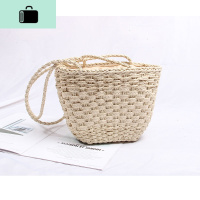 2019新款ins编包女韩版百搭气质编织包单肩手提简约度假沙滩包NEW LAKE女士单肩包
