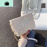 夏天小包包女2020新款潮韩版百搭斜挎包时尚独特编包洋气水桶包NEW LAKE女士单肩包