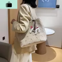 网红编包包2020新款潮时尚女包百搭单肩包手提大容量蕾丝托特包NEW LAKE女士单肩包