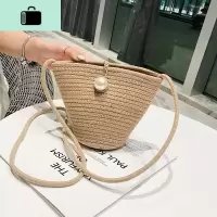 质感包包女包2020新款潮韩版洋气编沙滩包单肩包时尚编织斜挎包NEW LAKE 如图女士单肩包