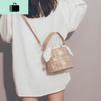夏天编包包女2020新款潮网红时尚斜挎包女百搭ins单肩水桶包女NEW LAKE女士单肩包