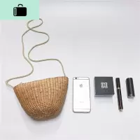 有木家2019ins新款韩国编包迷你小包手工编织斜挎度假沙滩包NEW LAKE女士单肩包