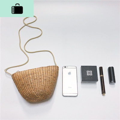 有木家2019ins新款韩国编包迷你小包手工编织斜挎度假沙滩包NEW LAKE女士单肩包