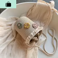 夏季手工编织小包包女包2020流行新款潮网红百搭编斜挎包水桶包NEW LAKE女士单肩包