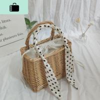 2020夏新款包包女网红斜挎编织包小清新田园手提百搭编包沙滩包NEW LAKE女士单肩包