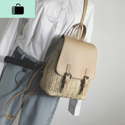 2020新款女包撞色编小双肩包女韩版校园百搭学生小背包旅行包包NEW LAKE女士单肩包