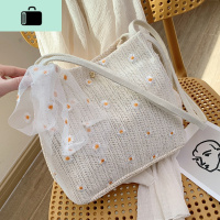 夏天大容量编女大包包2020新款潮单肩网红百搭小清新水桶包时尚NEW LAKE女士单肩包