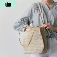 包包女2020新款韩国手提ins编包沙滩包超火简约气质包编织女包NEW LAKE女士单肩包