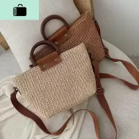 夏天森系编大包包女2020新款手工编织斜挎包度假沙滩包手提包NEW LAKE女士单肩包