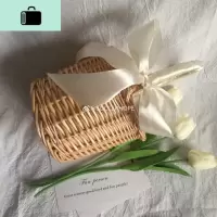 超chic? 竹篮子菜篮包迷你编织手提包ins金蘑菇菇款编包NEW LAKE女士单肩包