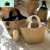 包包女2020新款网红海边夏季沙滩度假百搭编织包手提包编包女NEW LAKE女士单肩包