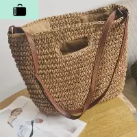夏季新款编包编织女包单肩斜挎包女手提包休闲度假沙滩小包包夏NEW LAKE女士单肩包