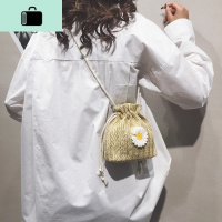 编包包女包2020新款夏天编织水桶包ins网红小雏菊单肩斜挎包潮NEW LAKE女士单肩包