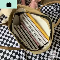 日式简约百搭手提单肩包男女学生书包电脑文件袋文艺加厚帆布包NEW LAKE女士单肩包