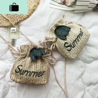 高级感编水桶小包包女包2019新款潮森系编织仙女少女斜挎沙滩包NEW LAKE女士单肩包