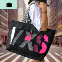 单肩包大容量女帆布牛津尼龙休闲ins简约手提布包购物袋韩版托特NEW LAKE VXS黑色大款女士单肩包