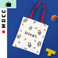 卡通帆布包大容量单肩手提布袋女小清新可爱学生上课挎包NEW LAKE女士单肩包