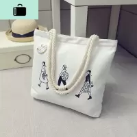 包包女新款原宿韩国文艺帆布包女单肩学生大容量布袋ulzzangNEW LAKE女手包