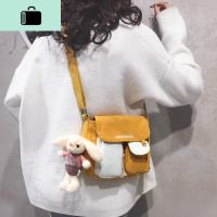 帆布小包包女包新款2020可爱少女心软妹小布包休闲百搭单肩斜挎包NEW LAKE女斜挎包