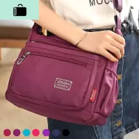 斜挎包女2020新款布包防水百搭背包单肩牛津尼龙帆布中年妈妈包包NEW LAKE女斜挎包