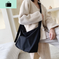 日系大包包2020新款潮帆布斜挎包大容量女洋气百搭大气托特包女包NEW LAKE女斜挎包