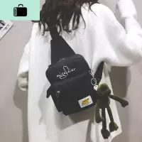 森系小包包女2020新款潮网红时尚帆布包斜挎包ins百搭蹦迪包胸包NEW LAKE女斜挎包