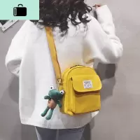 帆布小包包女2020新款ins潮韩版ulzzang斜挎包森系文艺学生单肩包NEW LAKE女士单肩包