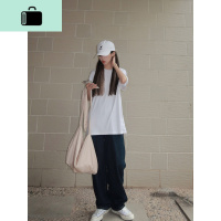 松本丧丧 小众设计感休闲单肩包女2020夏季新款ins网红帆布斜挎包NEW LAKE女士单肩包