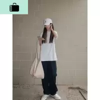 松本丧丧 小众设计感休闲单肩包女2020夏季新款ins网红帆布斜挎包NEW LAKE女士单肩包