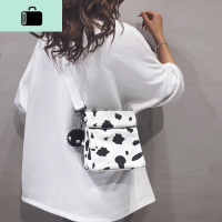 帆布小包包女新款2020韩版原宿ulzzang软妹撞色学生单肩斜挎包潮NEW LAKE女斜挎包