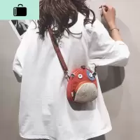 可爱帆布小包包2020新款日系原宿卡通斜挎包ins网红夏天少女布袋NEW LAKE女斜挎包