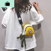 小雏菊帆布小包包女包2020新款日系ins小圆包原宿少女单肩斜挎包NEW LAKE女斜挎包