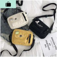 春夏帆布包女包2020新款潮韩版百搭斜挎包ins单肩日系少女小布包NEW LAKE女斜挎包