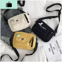 春夏帆布包女包2020新款潮韩版百搭斜挎包ins单肩日系少女小布包NEW LAKE女斜挎包