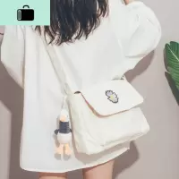 韩版ulzzang文艺帆布包大容量高中大学上课斜挎包包女2020新款潮NEW LAKE女士单肩包