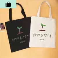 学生简约百搭ins小清新帆布包女单肩文艺时尚托特包大手提袋韩国NEW LAKE女手包