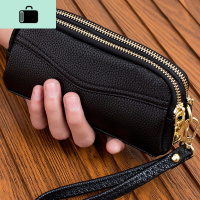 2020新款双拉链手拿包女式时尚小手包手机包零钱包简约女包手抓包NEW LAKE女手包