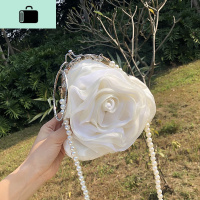 19新款仙女纱立体花朵镶水钻圆环手拿手提女礼服晚宴包宴会小包NEW LAKE女手包