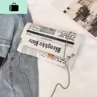 高级感小包包女2020新款潮时尚洋气信封包学生韩版手拿单肩斜挎包NEW LAKE 白色女斜挎包