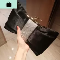 ins 凹造型手包化妆包单肩斜跨小包可爱蝴蝶结女包晚宴宴会手拿包NEW LAKE女手包