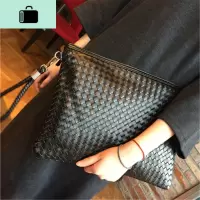 2020新款韩版编织手拿包女士信封包大容量手抓包潮女手拿多用包NEW LAKE女手包