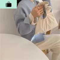 荷叶边饺子包女帆布包手拿包布艺手提包花边包包褶皱手拎包手提袋NEW LAKE
