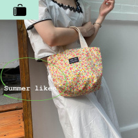 馨帮帮 夏日清新碎花少女心手拿包便携手提包便当包杂物收纳包包NEW LAKE 碎花手提包