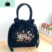 妈妈款束口手包女小包 手拿布包手提袋2019旅行中老年紫色NEW LAKE女手包