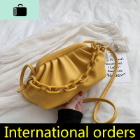 亚克力链条云朵包2020新款褶皱饺子包手提单肩斜挎包手拿小包包女NEW LAKE女斜挎包