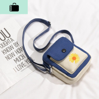 高级感小众包包女2020新款复古帆布小方包网红洋气单肩斜挎零钱包NEW LAKE女手包