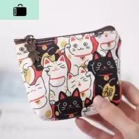 钱包学生韩版可爱卡通网红帆布拉链超薄儿童钱包女小学生可爱卡通NEW LAKE女手包