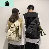 ins潮牌休闲工装背包男机能风单肩斜挎包日系复古潮流学生书包女NEW LAKE男士斜挎包