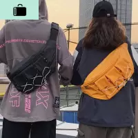 胸包男女潮牌大容量工装小背包男士挎包休闲学生斜挎包机能单肩包NEW LAKE男士斜挎包