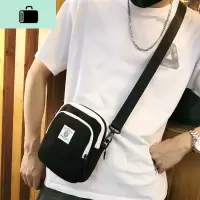 男士小包单肩包潮牌运动女斜挎包休闲小挎包蹦迪包土酷包小背包包NEW LAKE男士斜挎包